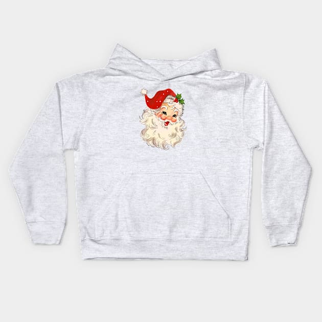 Vintage Santa No. 3 Kids Hoodie by LMHDesigns